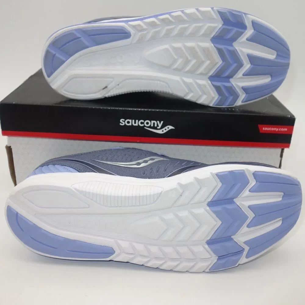 NEW Saucony Kinvara 11 Sneakers Lace Up Running Shoes Gray Purple Girl's 5.5